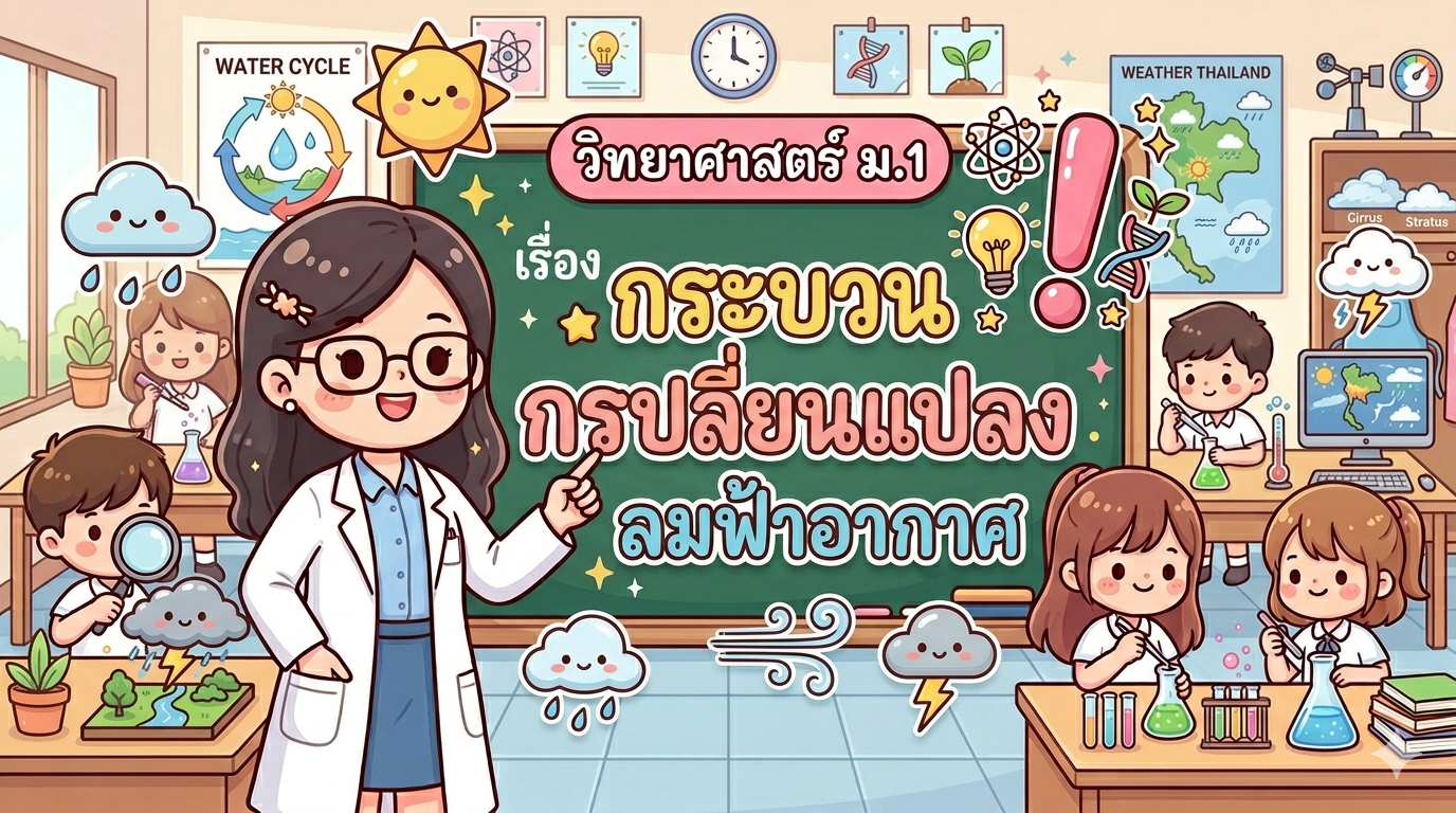 หน่วยการเรียนรู้ที่ 6 : กระบวนการเปลี่ยนแปลงลมฟ้าอากาศ