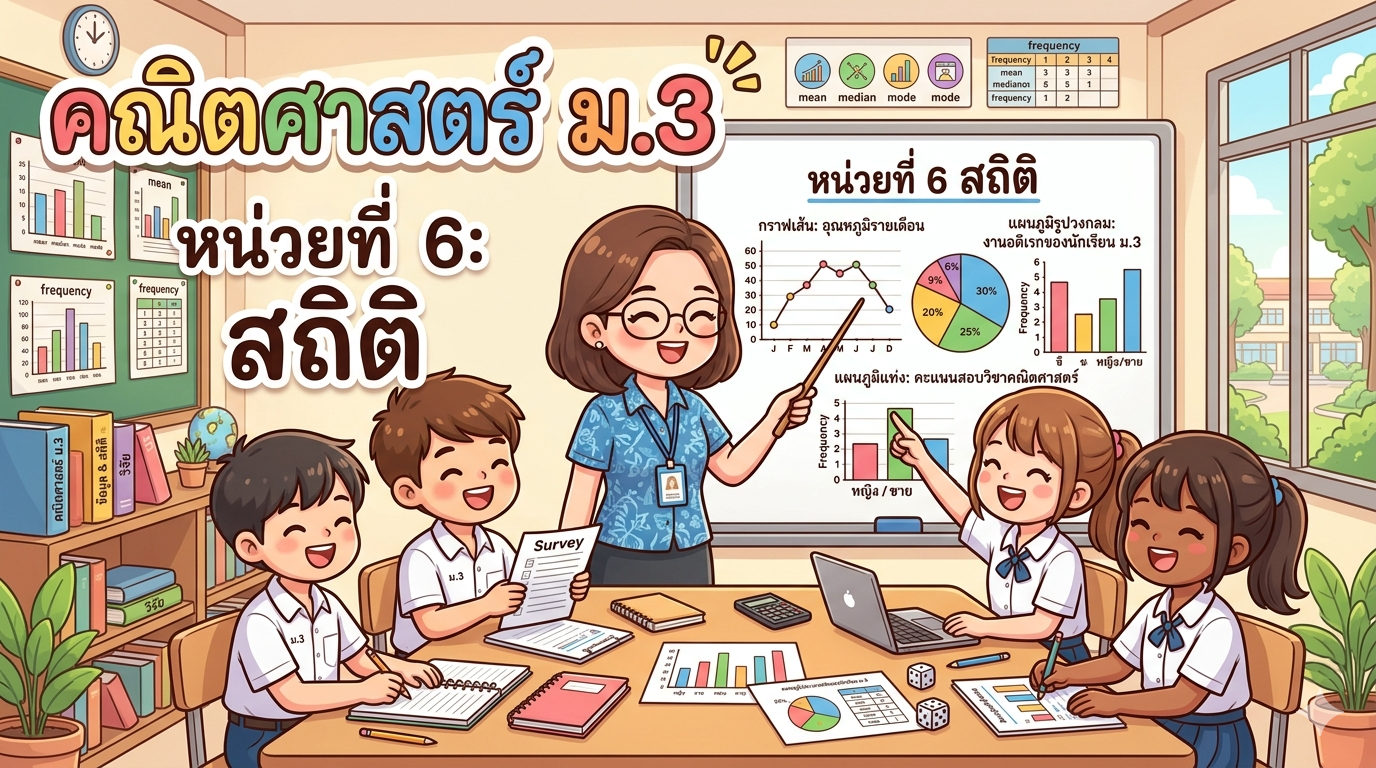 หน่วยการเรียนรู้ที่ 6 : สถิติ
