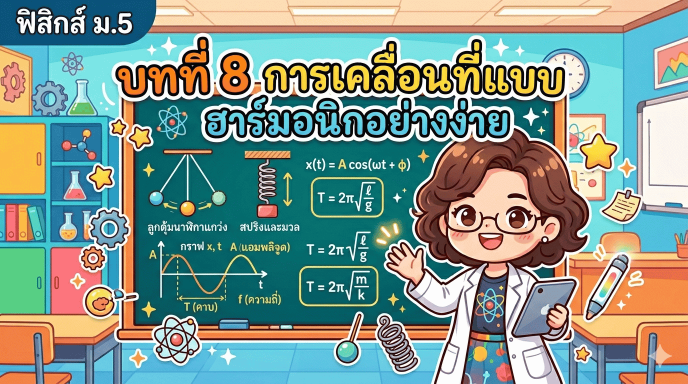 หน่วยการเรียนรู้ที่ 8 : การเคลื่อนที่แแบบฮาร์มอนิกอย่างง่าย