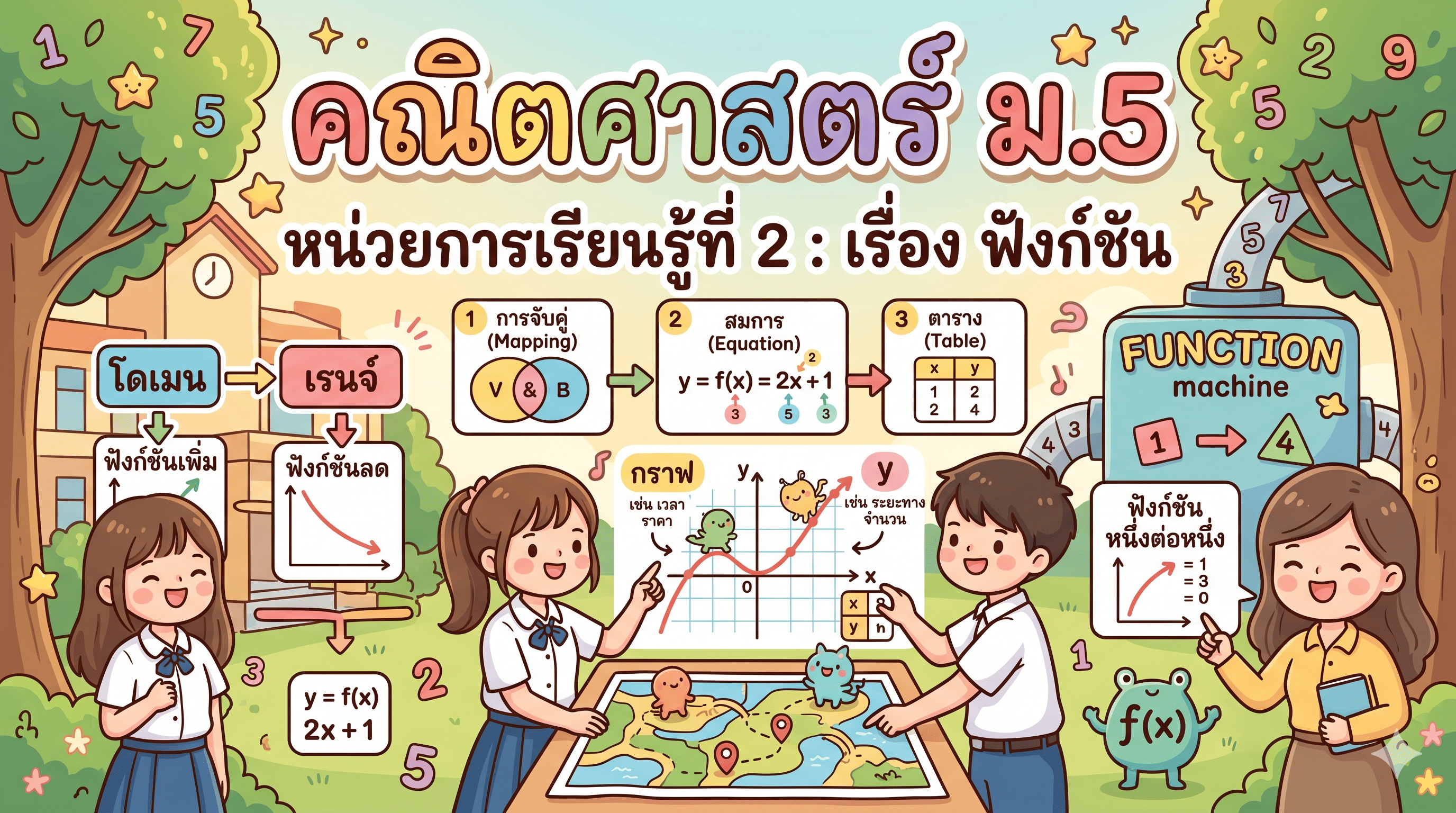 หน่วยการเรียนรู้ที่ 2 : ฟังก์ชัน