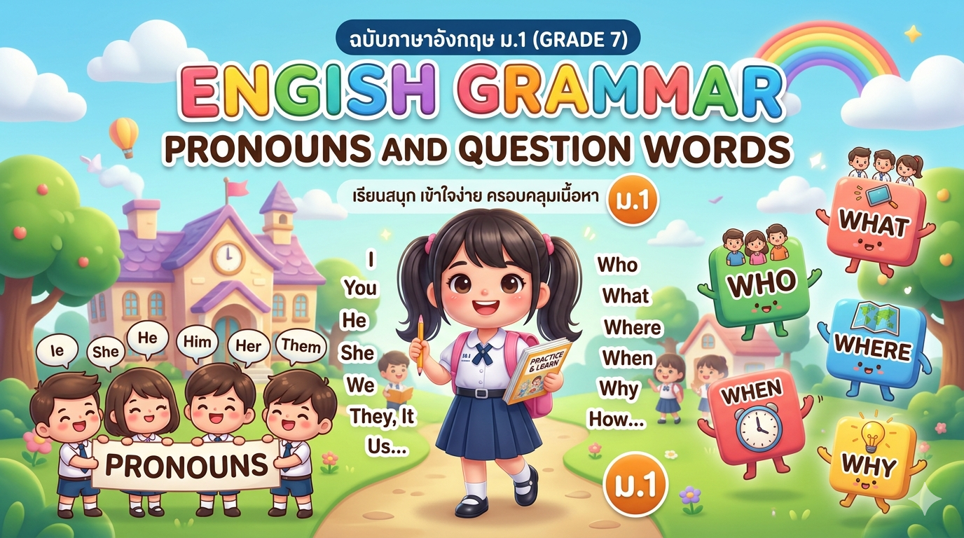 หน่วยการเรียนรู้ที่ 4 : Pronoun and Question Word