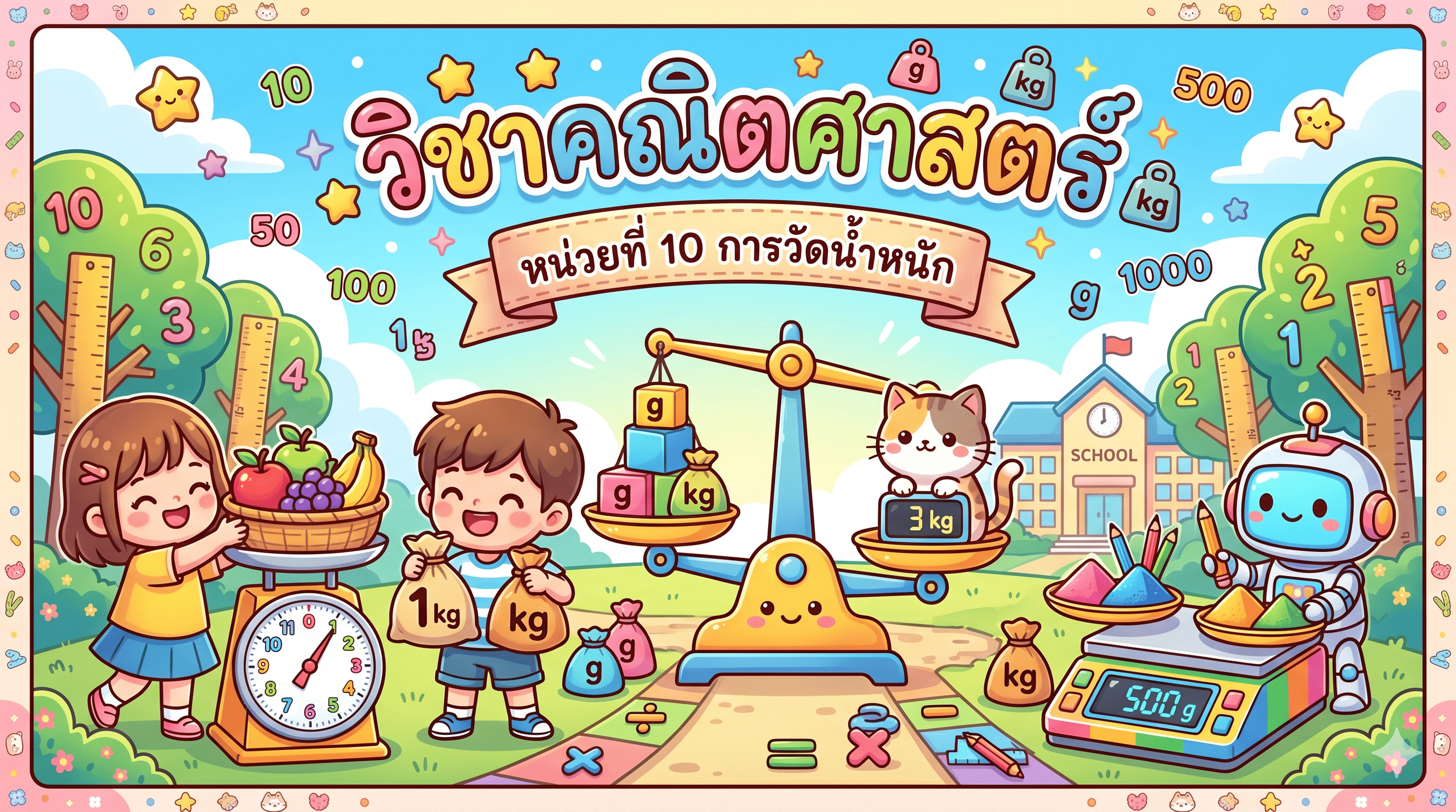 หน่วยการเรียนรู้ที่ 10 : การวัดน้ำหนัก