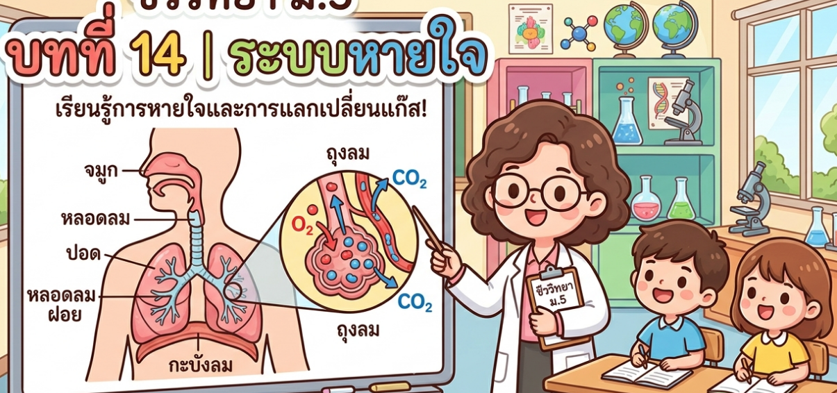 หน่วยการเรียนรู้ที่ 14 : ระบบหายใจ