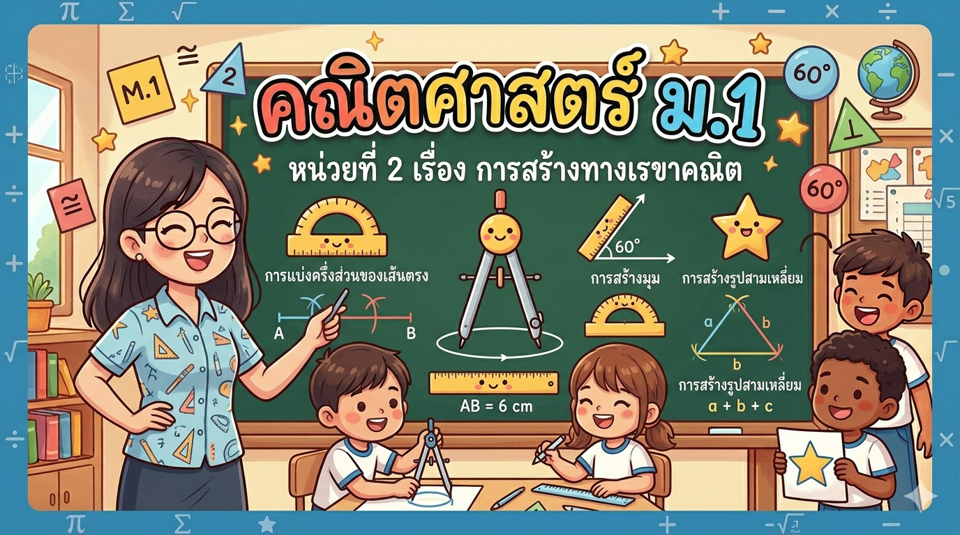 หน่วยการเรียนรู้ที่ 2 : การสร้างทางเรขาคณิต