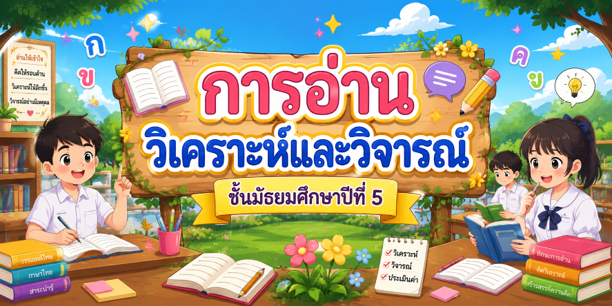 หน่วยการเรียนรู้ที่ 2 : การอ่านเพื่อวิเคราะห์วิจารณ์