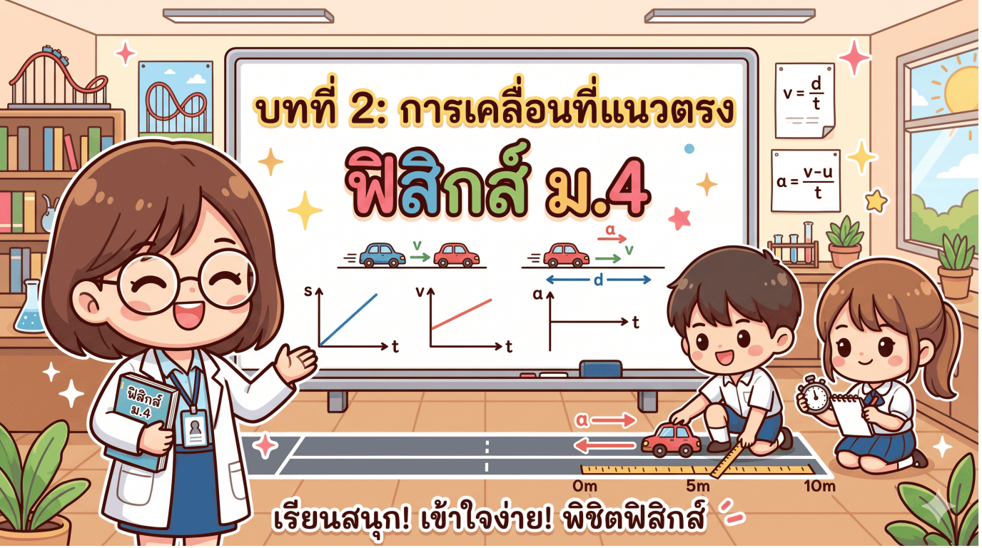หน่วยการเรียนรู้ที่ 2 : การเคลื่อนที่แนวตรง