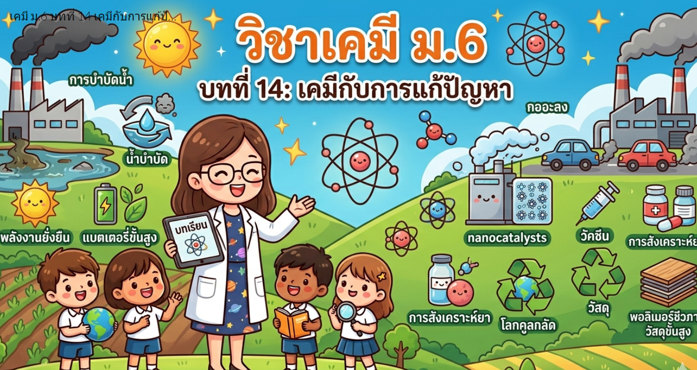 หน่วยการเรียนรู้ที่ 14 : เคมีกับการแก้ปัญหา