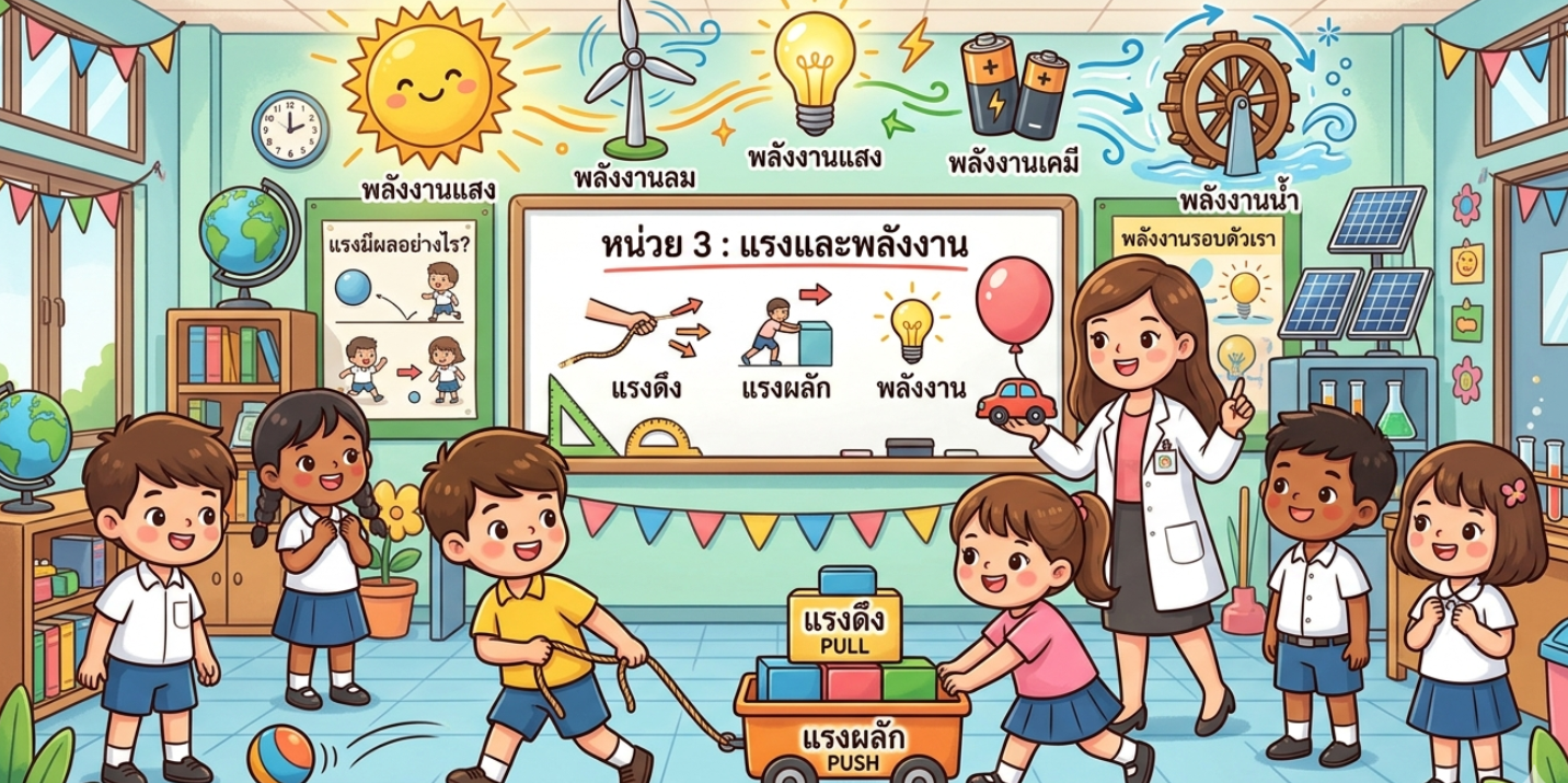 หน่วยการเรียนรู้ที่ 3 : แรงและพลังงาน
