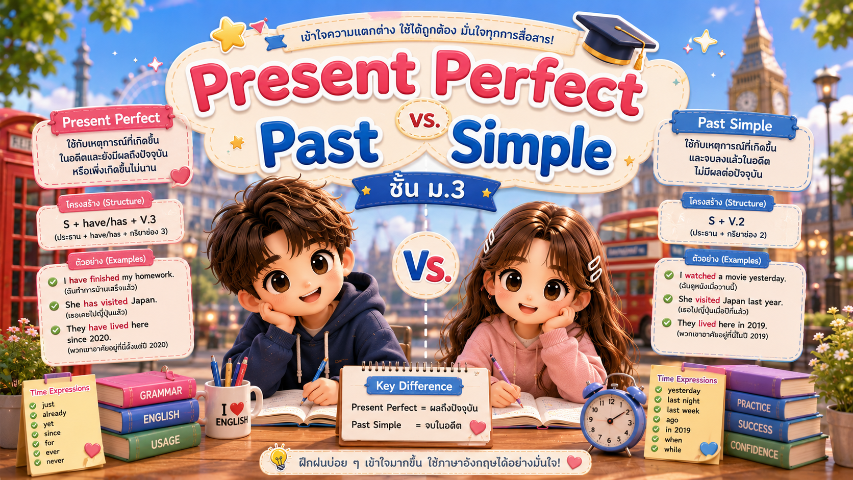 หน่วยการเรียนรู้ที่ 9 : Present Perfect VS Past Simple