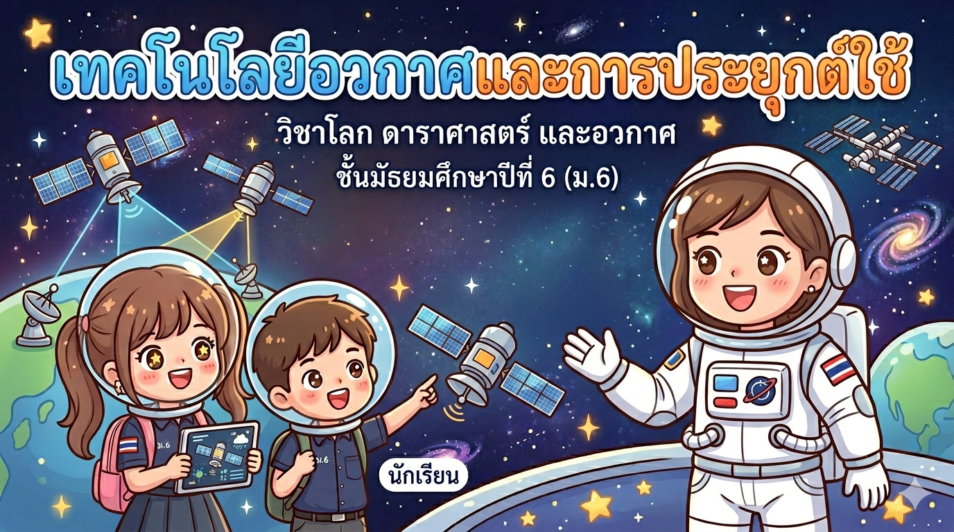 หน่วยการเรียนรู้ที่ 4 : เทคโนโลยีอวกาศและการประยุกต์ใช้