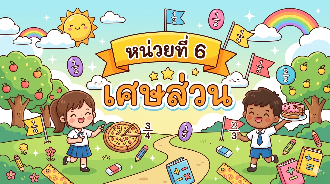 หน่วยการเรียนรู้ที่ 6 : เศษส่วน