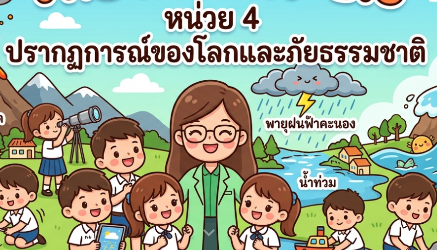 หน่วยการเรียนรู้ที่ 4 : ปรากฏการณ์ของโลกและภัยธรรมชาติ