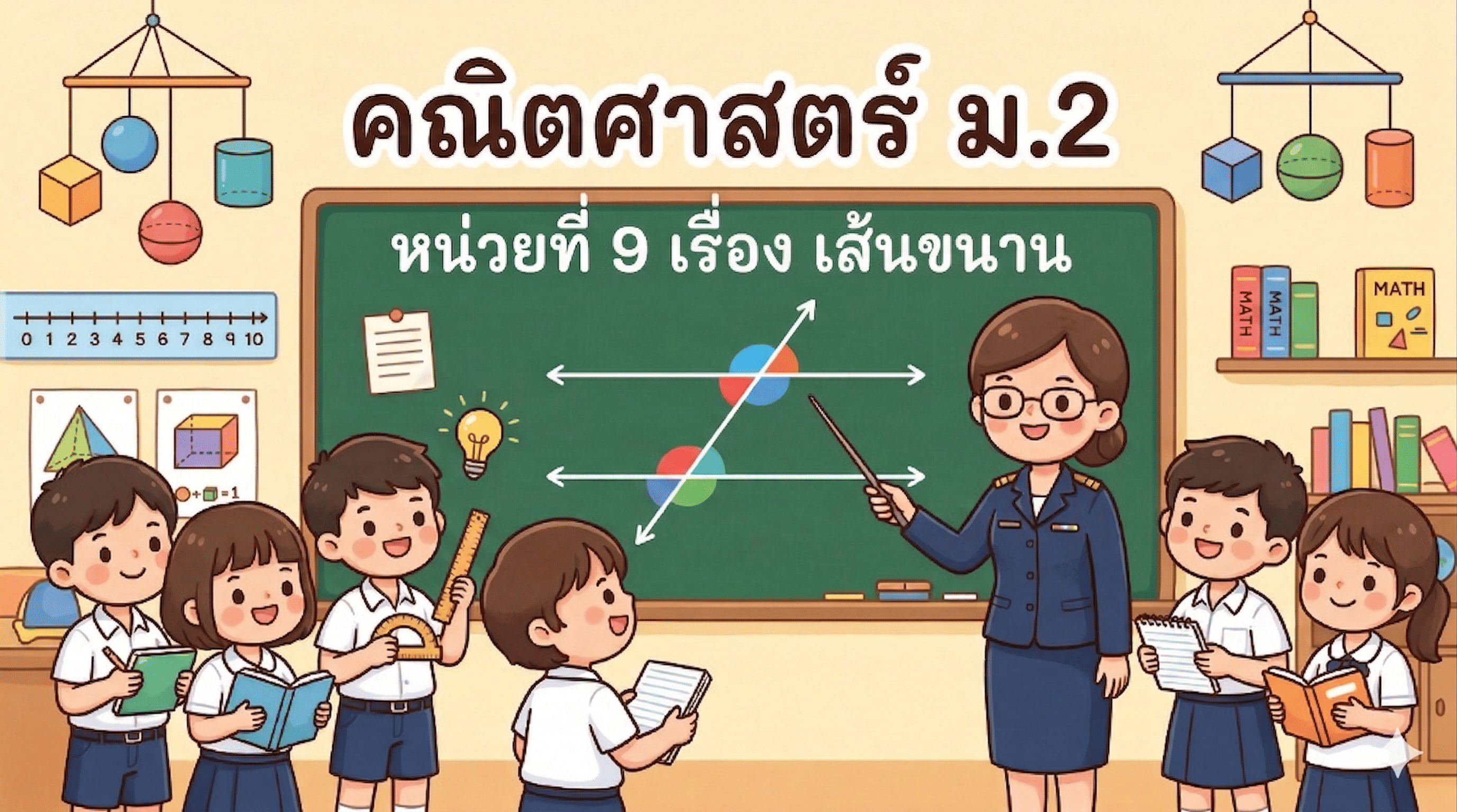 หน่วยการเรียนรู้ที่ 9 : เส้นขนาน